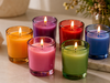 Colored Short Glass Candle