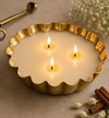 Metal urli candle (Gold)